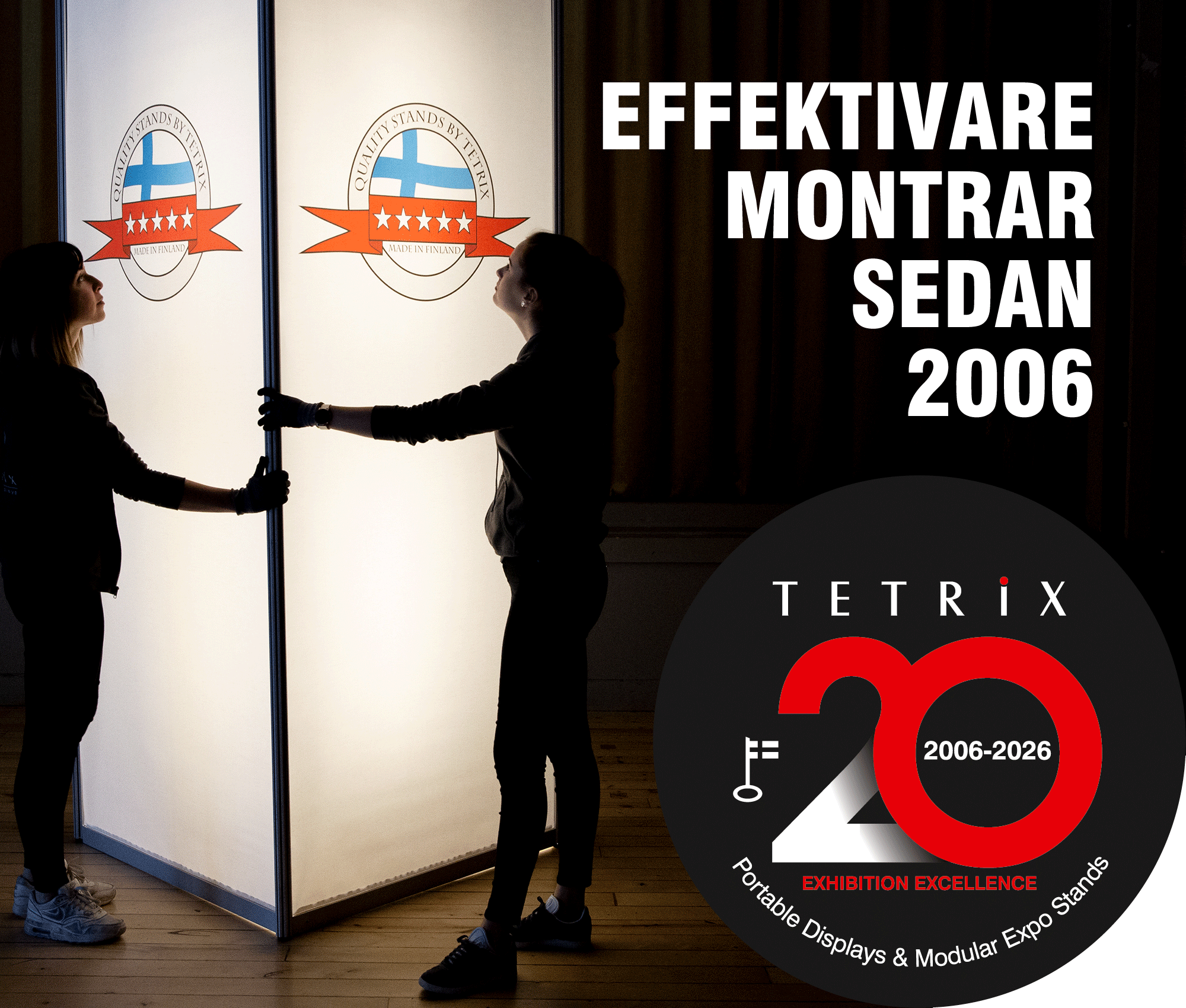 Mässvägg modulär mässmonter tillverkare bra pris modell storlek köpa storlek svensk