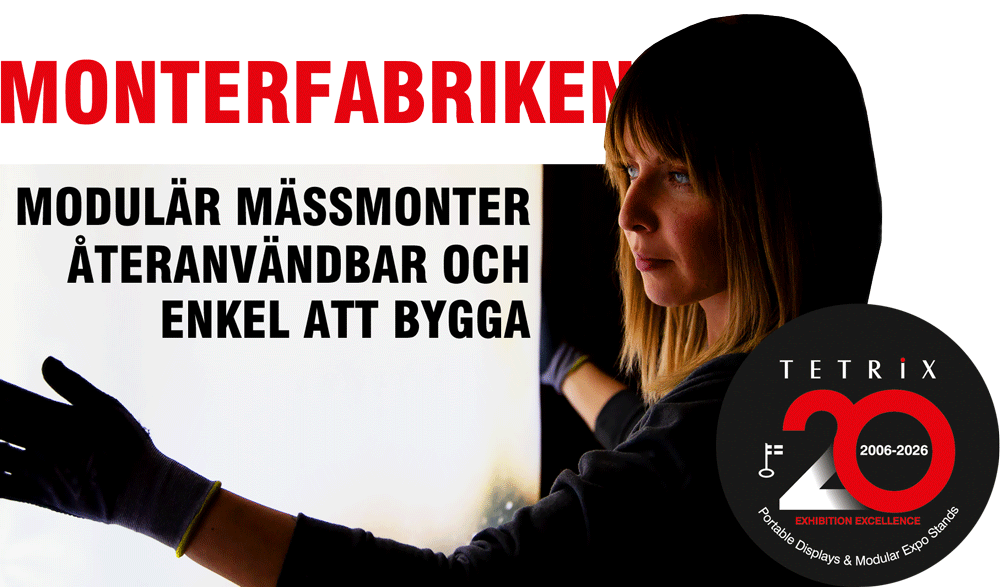 Modulär mässmonter, väggar för mässor snabbt levererat och till bra pris