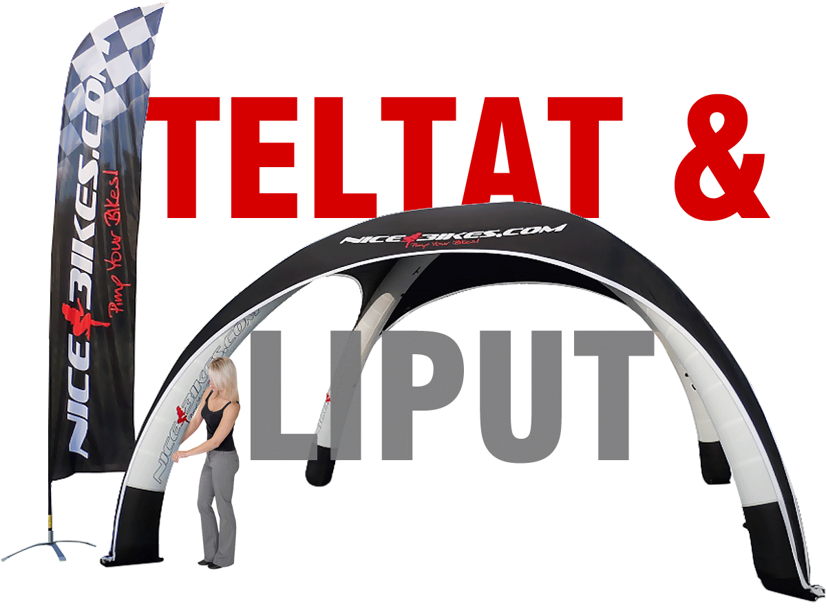 Logoteltta Manosteltta Pop-Up teltta malli hinta 