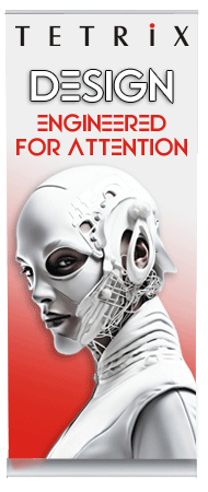 Roll Up design bannerissa käytettävä kuva on oltava terävä