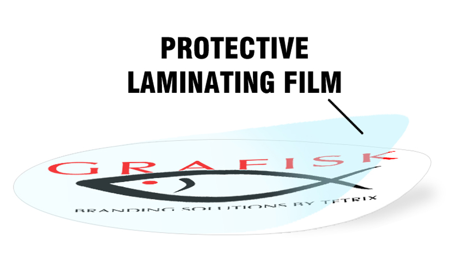 Laminerade tryck dekal klistermärken laminat