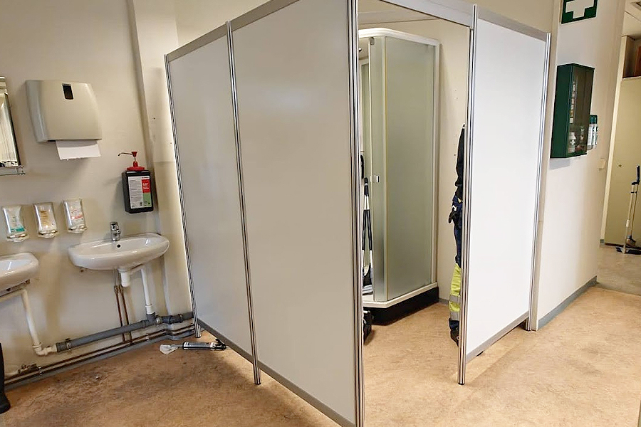 Pukukoppi suihkuhuone rakenna alumiinimoduulit hinta mittatilaus