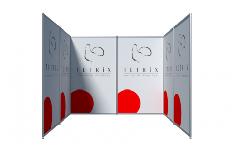 ALU 3x3 U-shaped modular exhibition stand