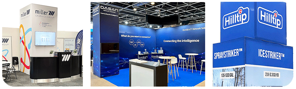 6x3 Exhibition stand FULL modular trade show booth build simple manufacturer in Finland