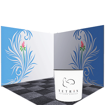 FULL L-shape Corner stand modular exhibition stand 3x3 TETRIX