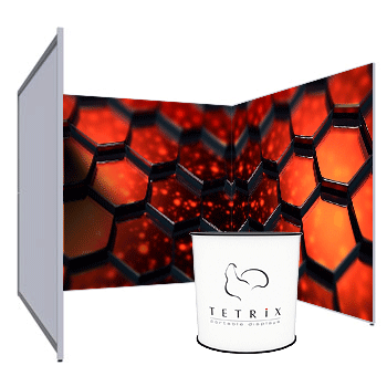 FULL U-shape row inline stand modular exhibition stand 3x3 TETRIX