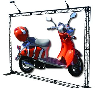 TRUSS i-shape 3 meter wall for 3x3 exhibition stand