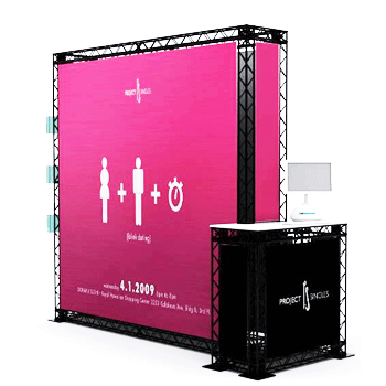 TRUSS Modular Exhibition Stand extend 3x3 o-format island trade show stand