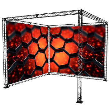 TRUSS Modular Exhibition Stand extend 3x3 L-format Corner trade show stand