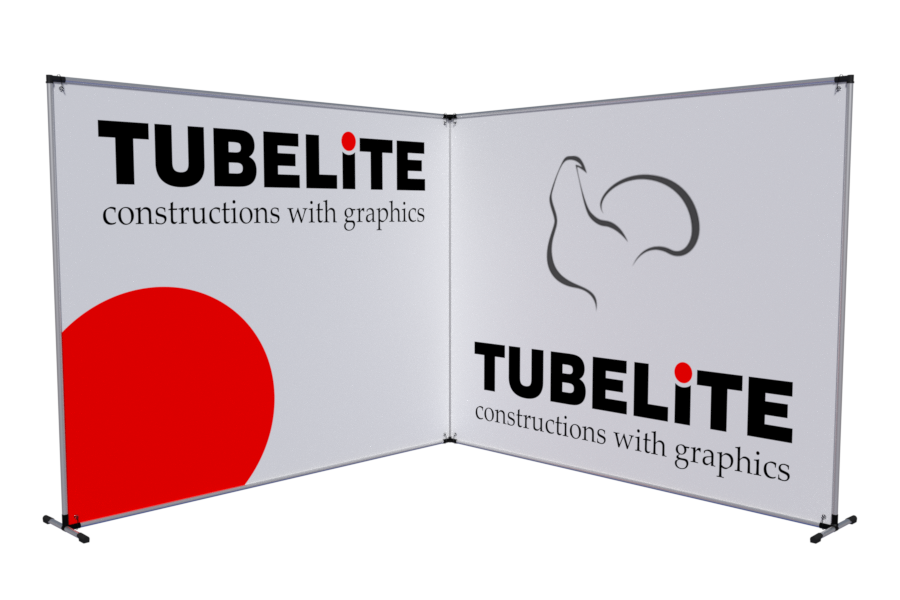 TUBE end stand 3x3 L-shaped extend exhibition trade show booth manufacturer TETRIX