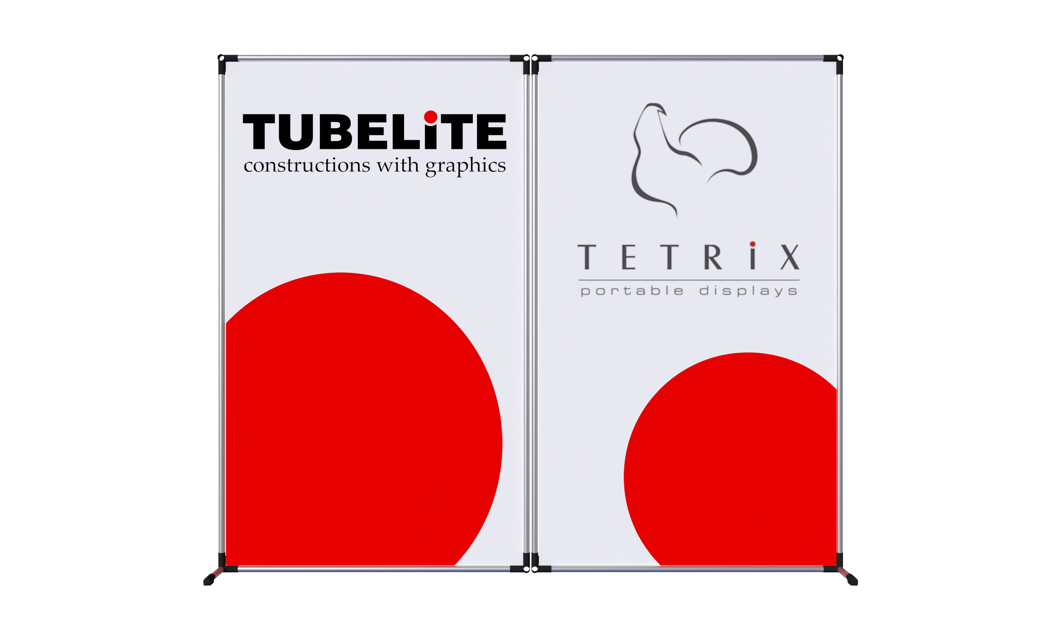TUBE end stand 3x3 i-shaped exhibition trade show booth manufacturer TETRIX