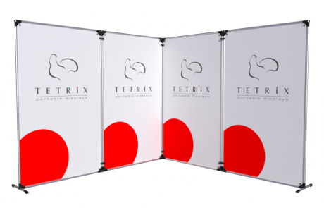 L-shaped stand 3x3 TUBE Modular