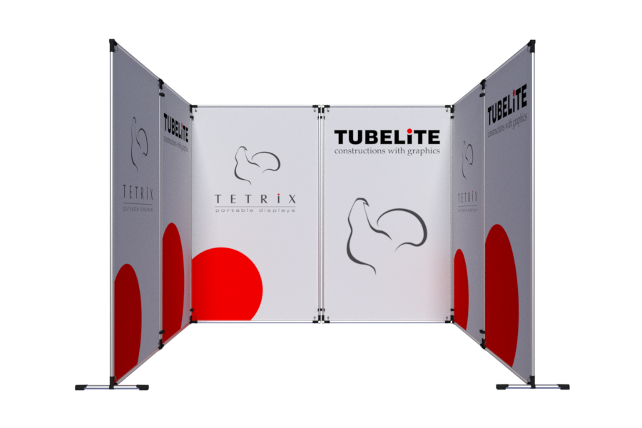 TUBE row stand 3x3 exhibition trade show booth manufacturer TETRIX