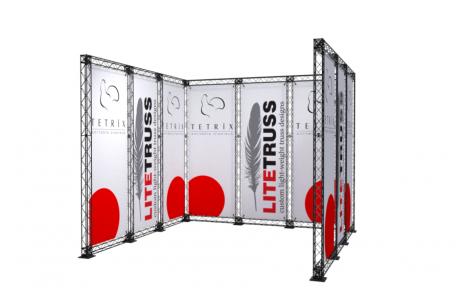 TRUSS inline exhibition stand 3x3