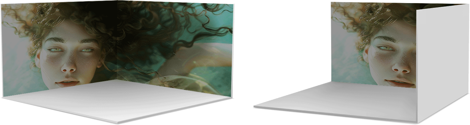 LUXIA illuminated solutions for exhibition stand 6x3 and portable display