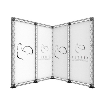 L-stand modular exhibition corner trade show booth